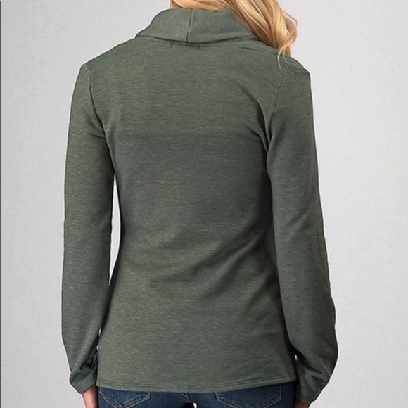 Moss Green Wrap Jacket - Picture 3 of 4